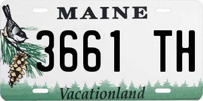 ME license plate 3661TH