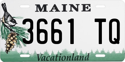 ME license plate 3661TQ