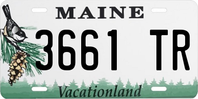 ME license plate 3661TR