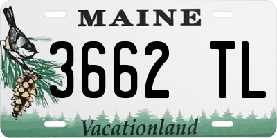 ME license plate 3662TL