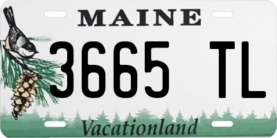 ME license plate 3665TL