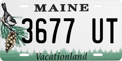 ME license plate 3677UT