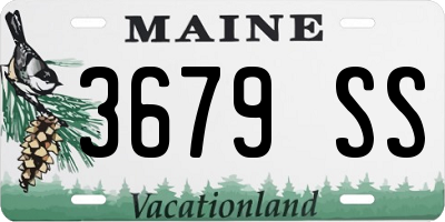 ME license plate 3679SS