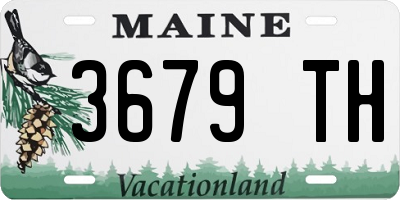 ME license plate 3679TH