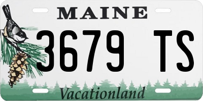 ME license plate 3679TS