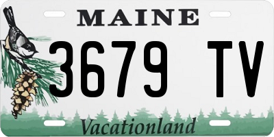 ME license plate 3679TV