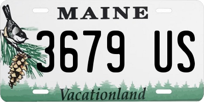 ME license plate 3679US