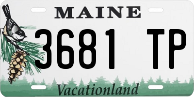 ME license plate 3681TP