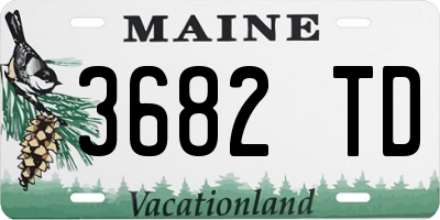 ME license plate 3682TD