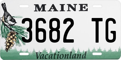 ME license plate 3682TG