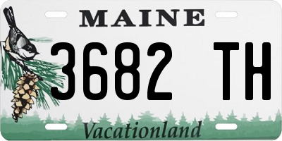 ME license plate 3682TH