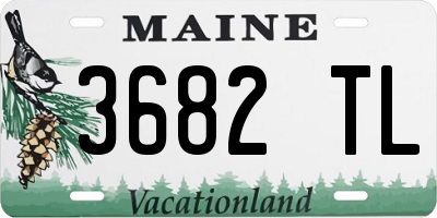 ME license plate 3682TL
