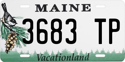 ME license plate 3683TP