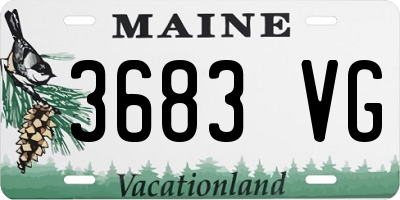 ME license plate 3683VG