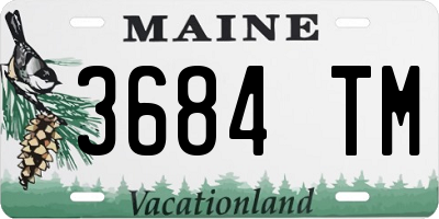 ME license plate 3684TM