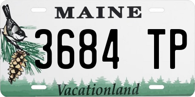 ME license plate 3684TP