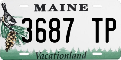 ME license plate 3687TP