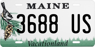 ME license plate 3688US