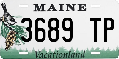 ME license plate 3689TP