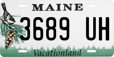 ME license plate 3689UH