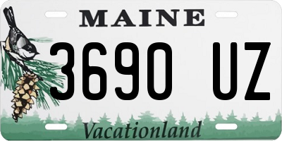 ME license plate 3690UZ