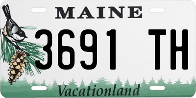 ME license plate 3691TH