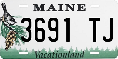ME license plate 3691TJ