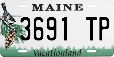 ME license plate 3691TP