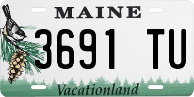 ME license plate 3691TU