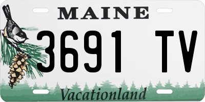 ME license plate 3691TV