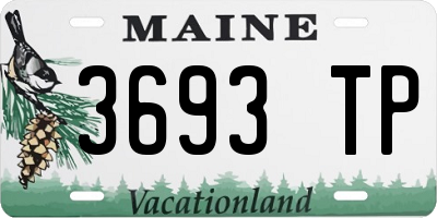 ME license plate 3693TP