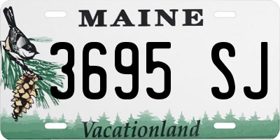 ME license plate 3695SJ