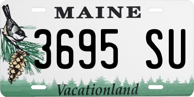 ME license plate 3695SU
