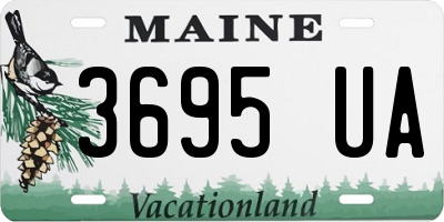 ME license plate 3695UA
