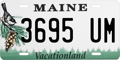ME license plate 3695UM