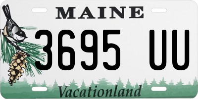 ME license plate 3695UU