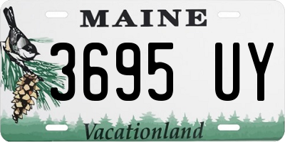 ME license plate 3695UY