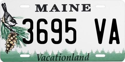 ME license plate 3695VA
