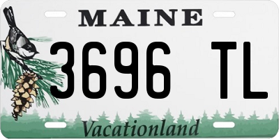ME license plate 3696TL