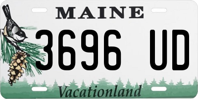 ME license plate 3696UD