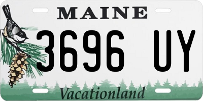 ME license plate 3696UY