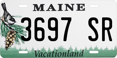 ME license plate 3697SR