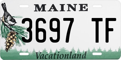 ME license plate 3697TF