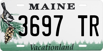 ME license plate 3697TR