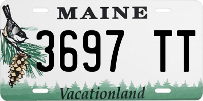 ME license plate 3697TT