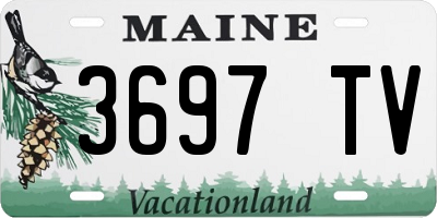 ME license plate 3697TV
