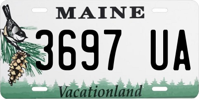 ME license plate 3697UA