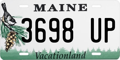 ME license plate 3698UP