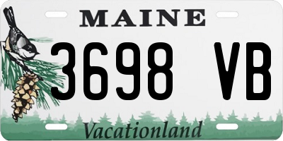 ME license plate 3698VB