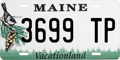 ME license plate 3699TP